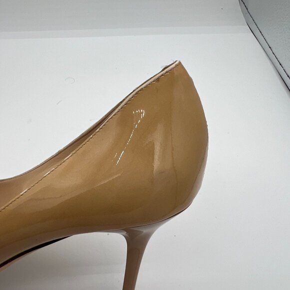 Jimmy Choo Black Patent Leather Heels Size 38.5 with Box - Picture 6 of 14